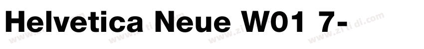 Helvetica Neue W01 7字体转换